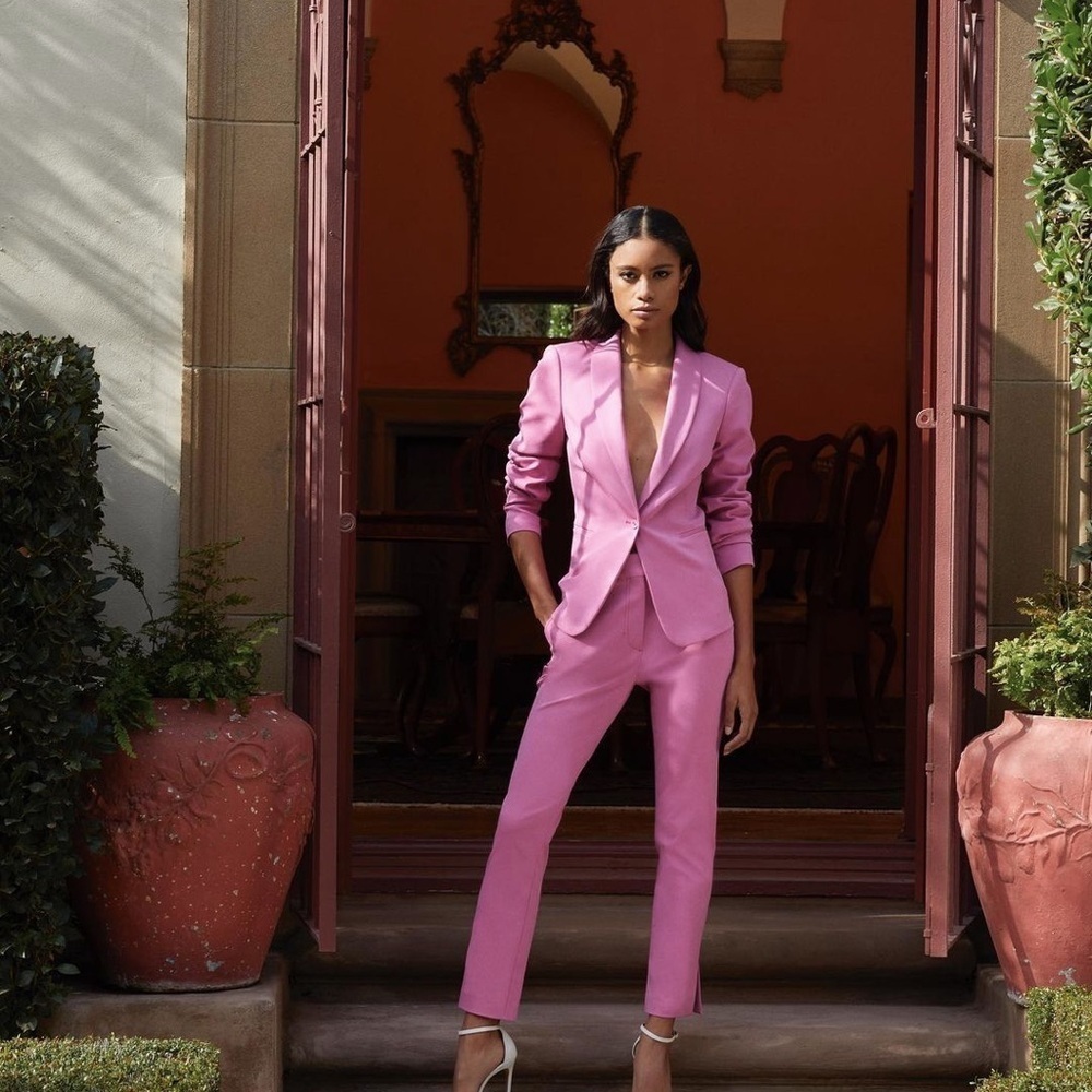 BCBGMAXAZRIA Classic Blazer Jacket Suit Large - Picture 12 of 12